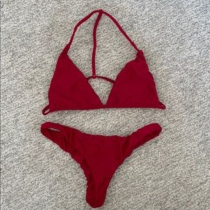 Estrela do Mar Cheeky Red Bikini